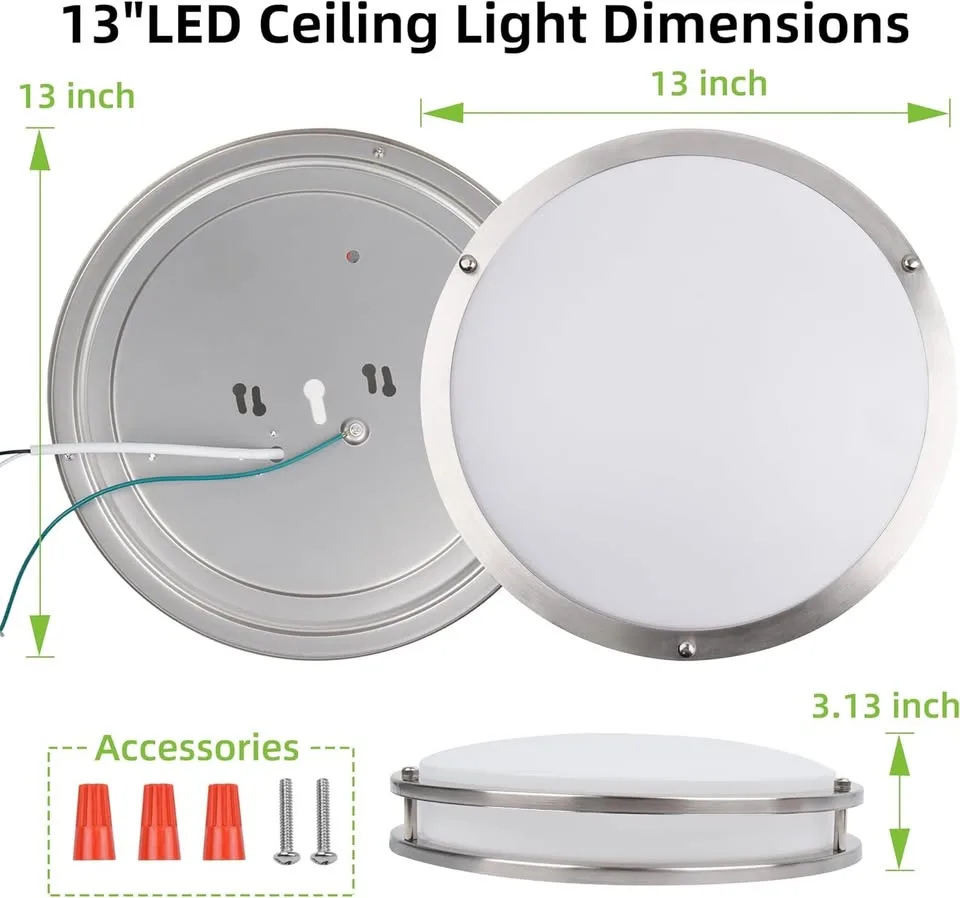 (New in Box)13Inch 36W Ceiling Light Fixtures 2 Packs image indicator(3)