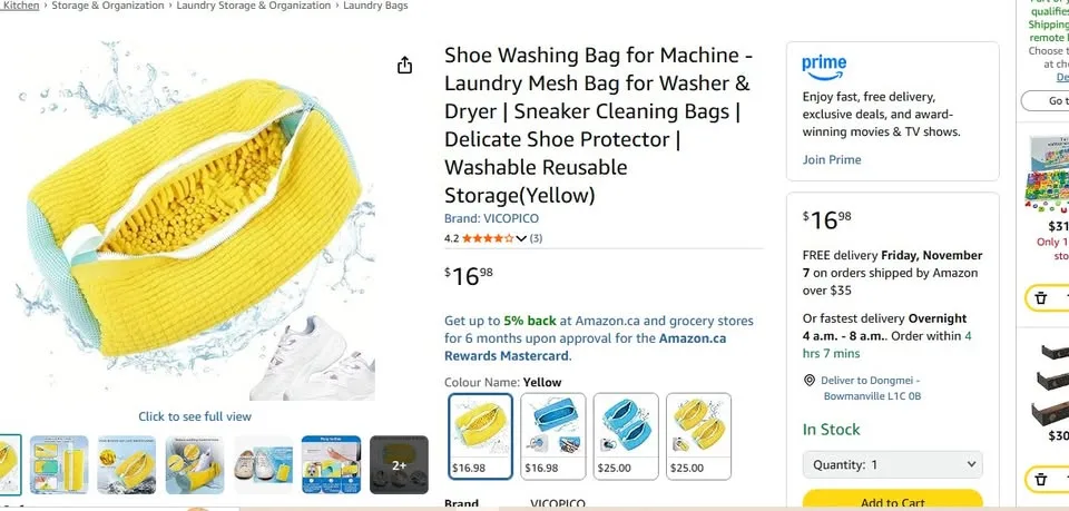 Shoe Machine Washing Bag (New) image indicator(2)