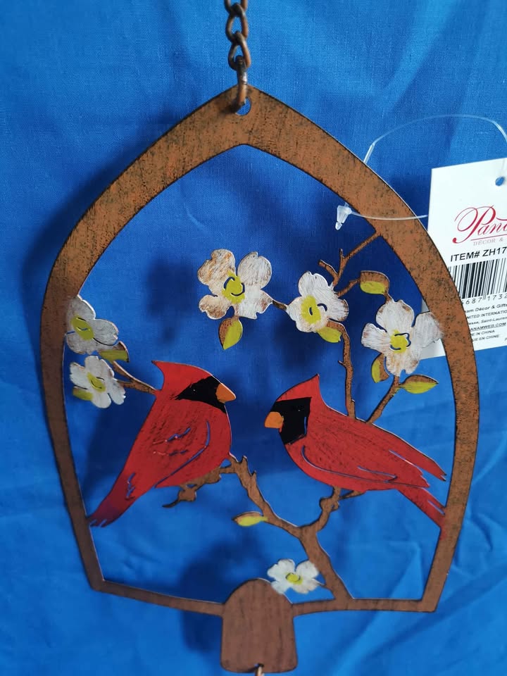 Shovel Shape Bell with Birds on Branch - photo 2