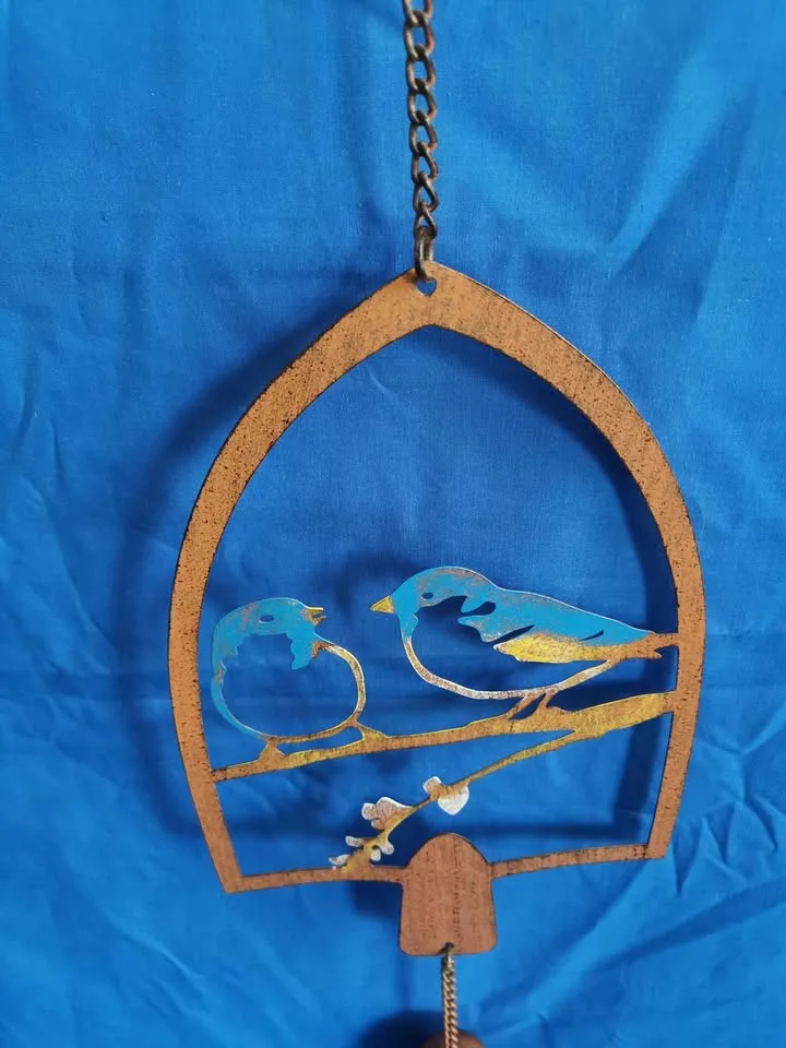 Shovel Shape Bell with Birds on Branch image indicator(3)