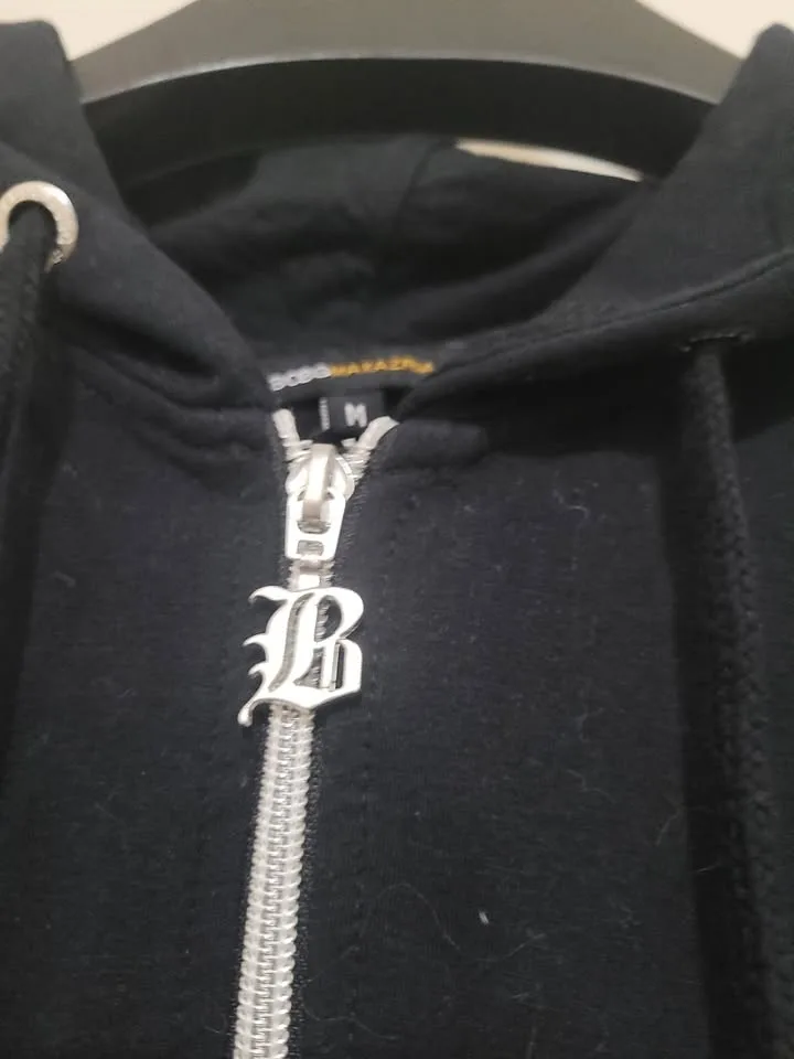 Brand New BCBG Zip Up Hoodie Black Size M image indicator(4)