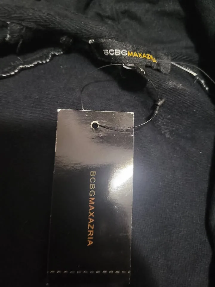 Brand New BCBG Zip Up Hoodie Black Size M image indicator(5)