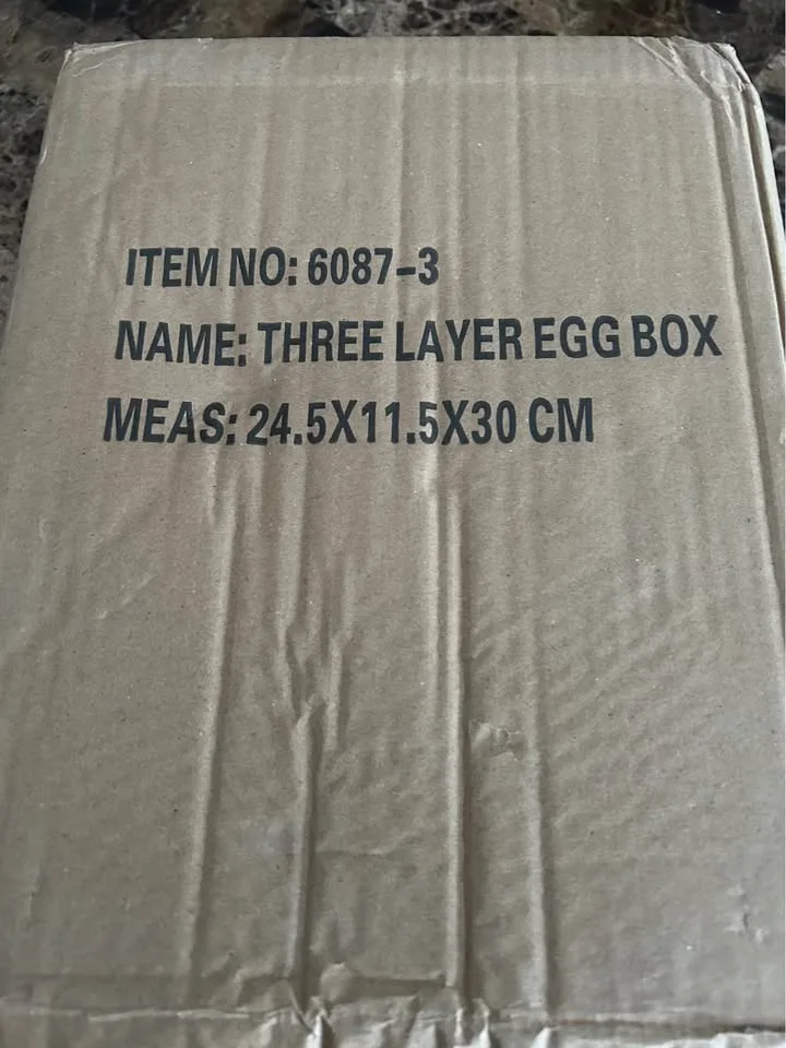 Stackable Acrylic Gravity Egg Tray Holder (Brown, Set of 3) image indicator(2)