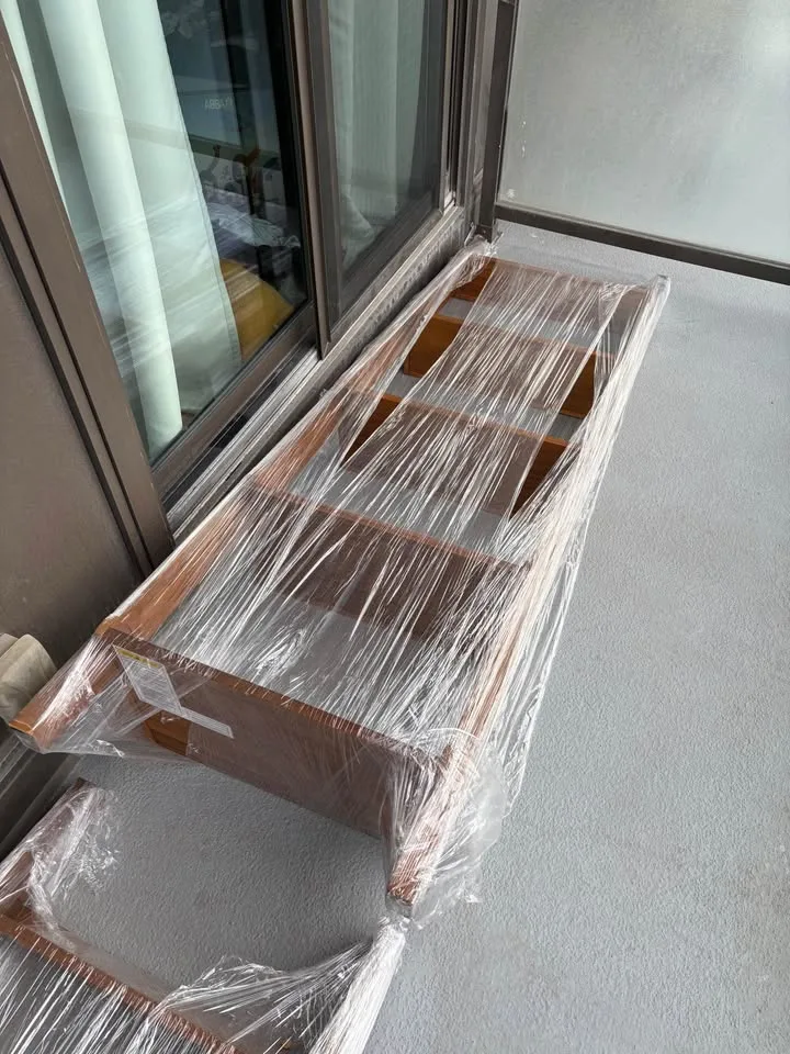 Set of 2 Midcentury Walnut Wood Ladder Shelf from EQ3 image indicator(5)