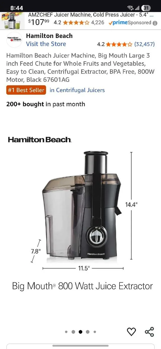 Hamilton Beach Juicer