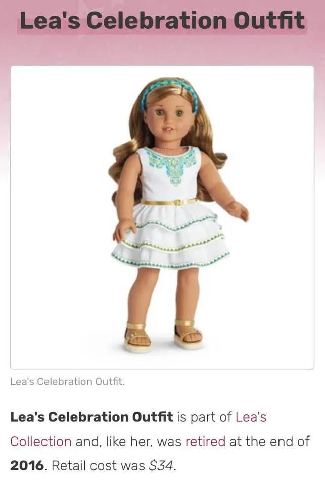American Girl…Lea Clark. Includes Lea, clothing & accessories. image indicator(8)