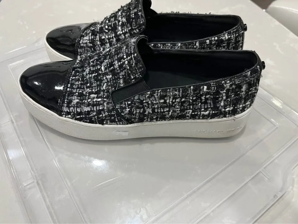 Michael Kors Tweed/patent shoes image indicator(2)