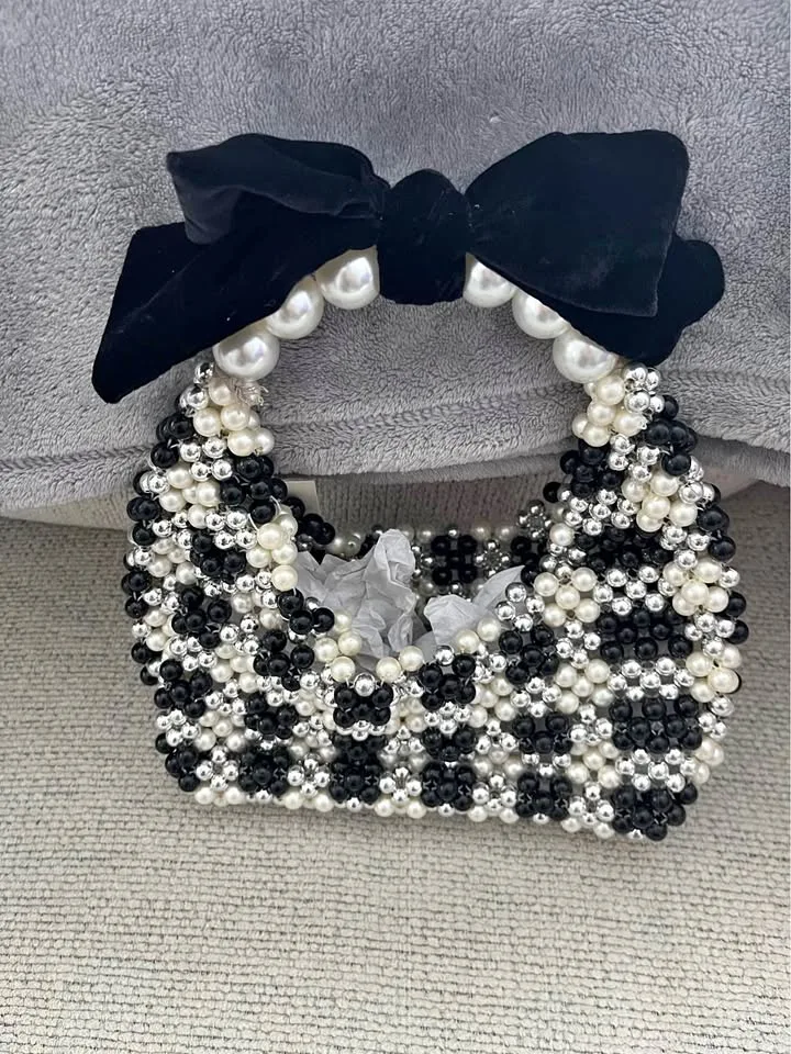 Beaded Purse with Bow