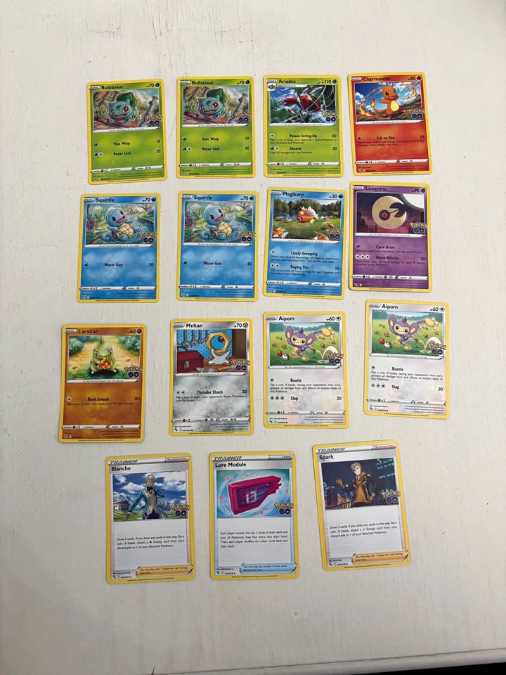 Pokémon Go Trading Cards 12/78 cards 15 total