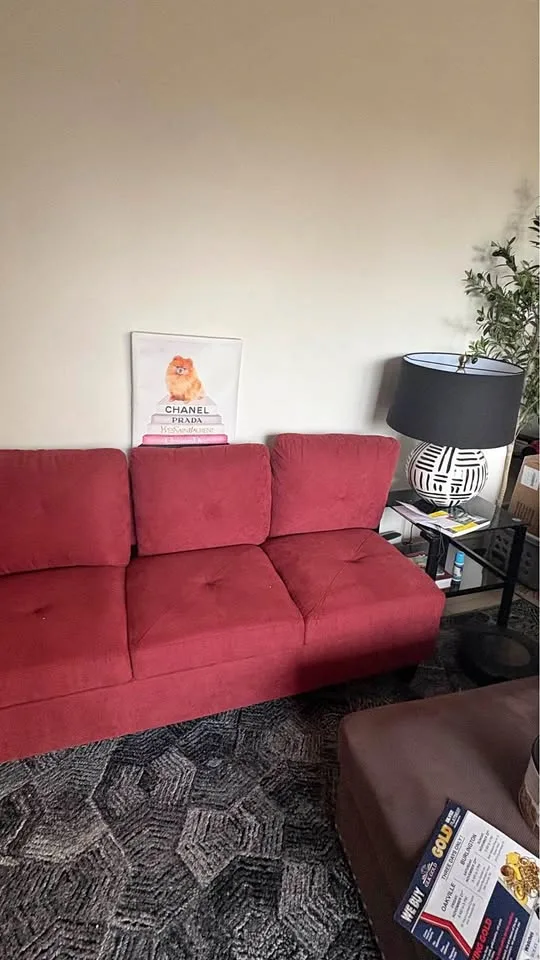 L shaped 3 seater sofa thumbnail