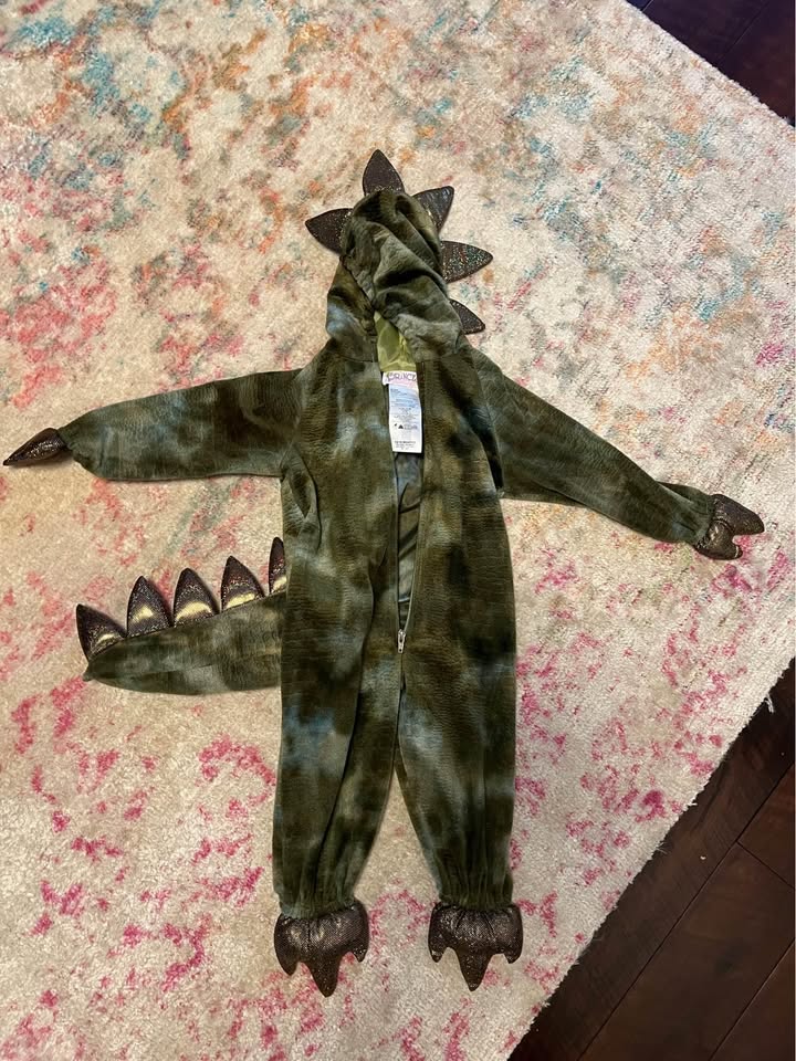 XS Kids T-Rex / Dragon Halloween Costume fits sizes T3 / T4 / T5 - photo 2