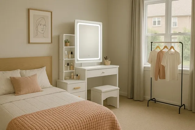 In stock June 20 - Brand new sealed Makeup Vanity set with LED M image indicator(3)