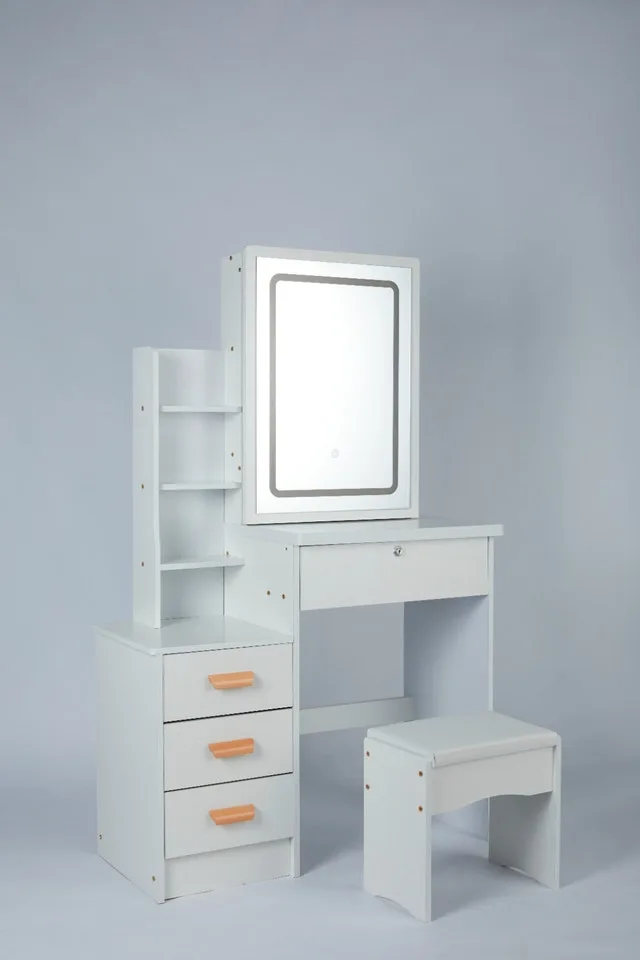 In stock June 20 - Makeup Vanity set with LED Mirror, Desk thumbnail