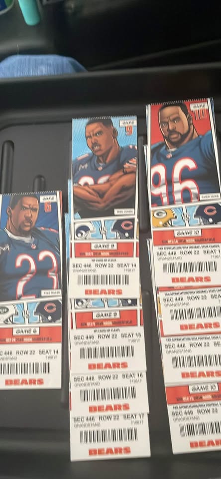 2018 Chicago Bears - (26 total) Unused Actual Tickets - photo 4