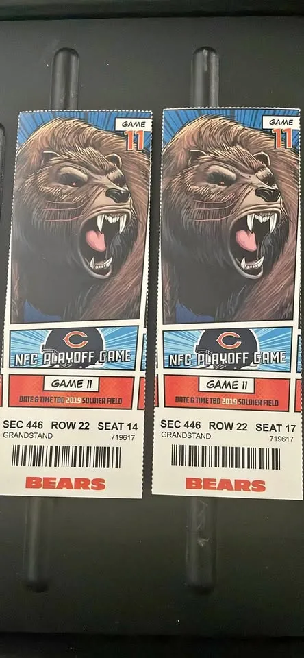 "Double Doink" Bears Tickets - 2018 Season/Game in 2019 thumbnail