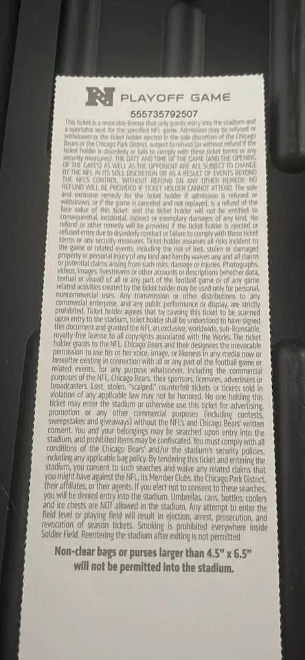 "Double Doink" Bears Tickets - 2018 Season/Game in 2019 image indicator(3)