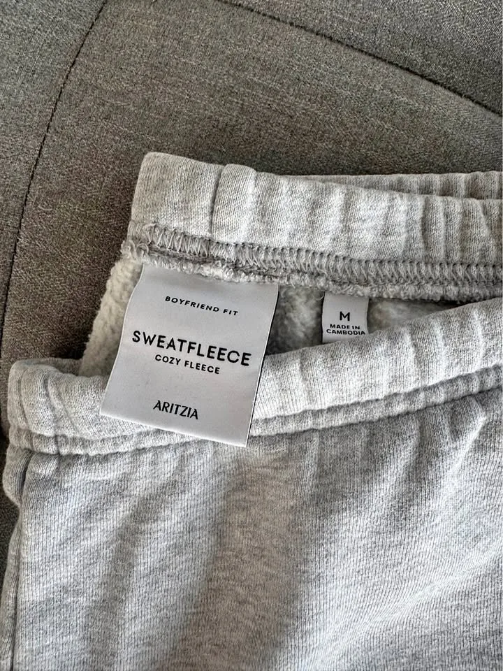 Aritzia Sweatfleece Shorts Grey M