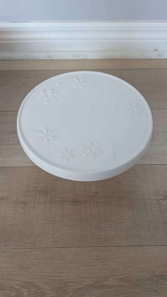 Hallmark snowflake cake stand - photo 2