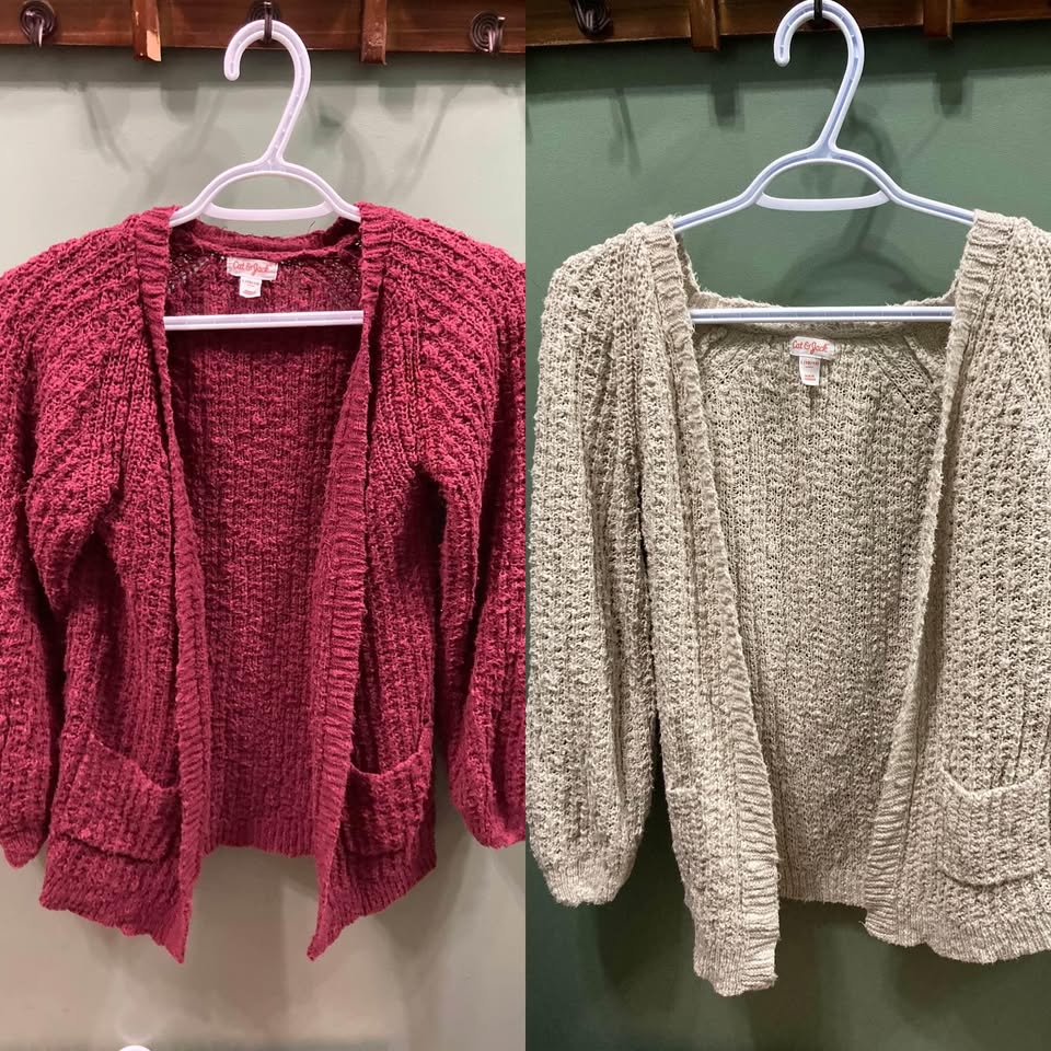 Girls Cardigans (Cat & Jack) - Size L (10/12)