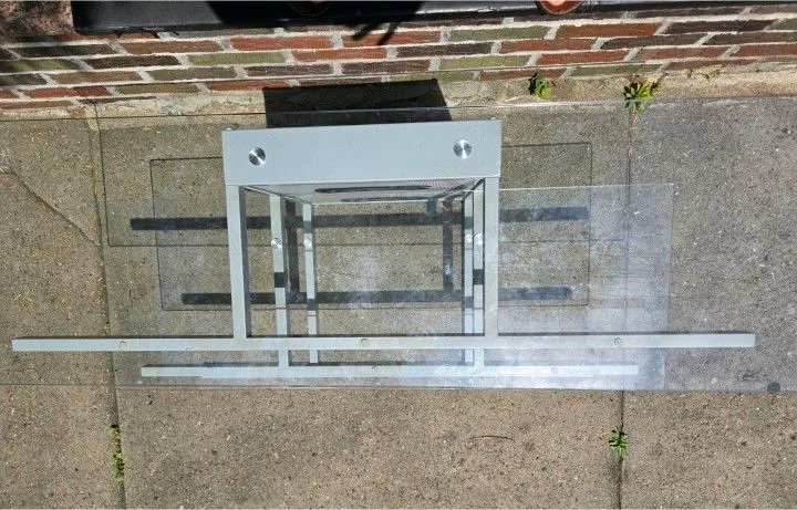 Glass And Metal TV Stand Media Console 🥕 image indicator(5)