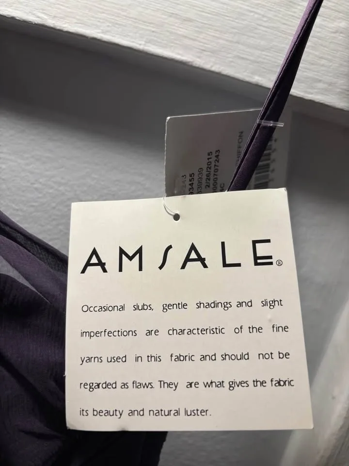 Amsale Chiffon Gown - New with tags image indicator(5)