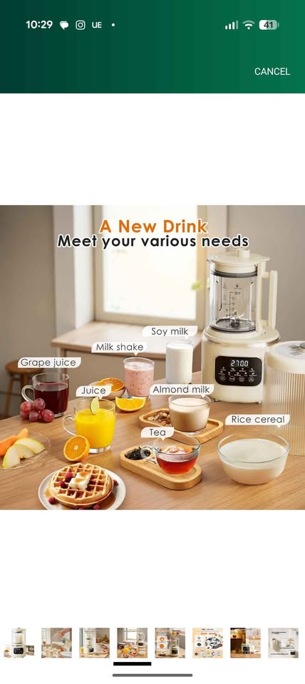 Nut Milk Maker Machine, LED Display, Soy Milk - photo 2