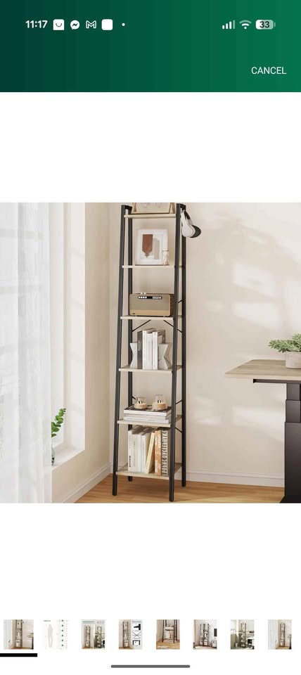 6-Tier Ladder Shelf with 2 Hooks - photo 2