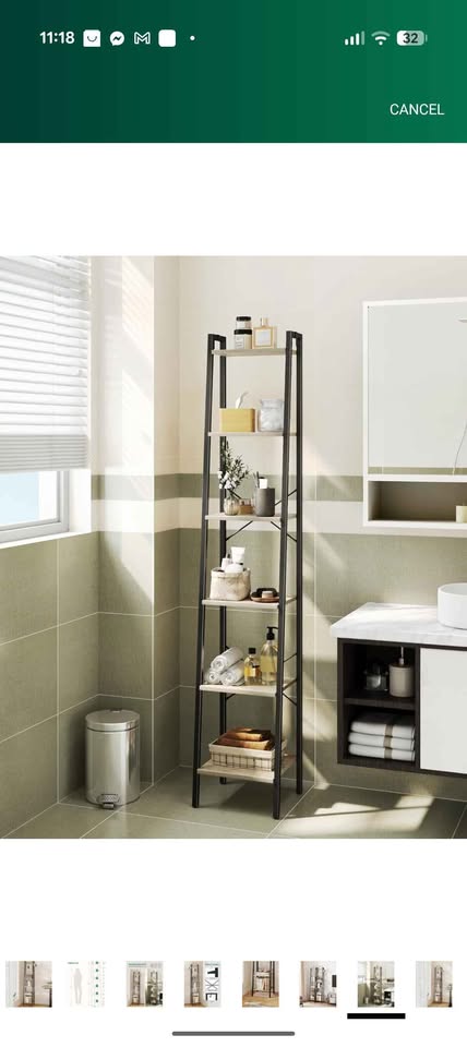 6-Tier Ladder Shelf with 2 Hooks - photo 5