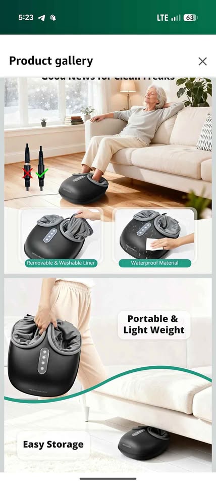 Electric Shiatsu Foot Massager Machine