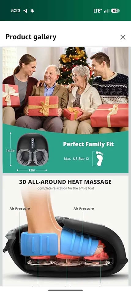 Electric Shiatsu Foot Massager Machine - photo 3
