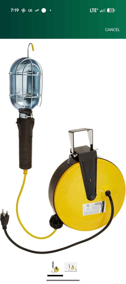 Bayco Utility Light on 50-Foot Metal Reel - photo 5