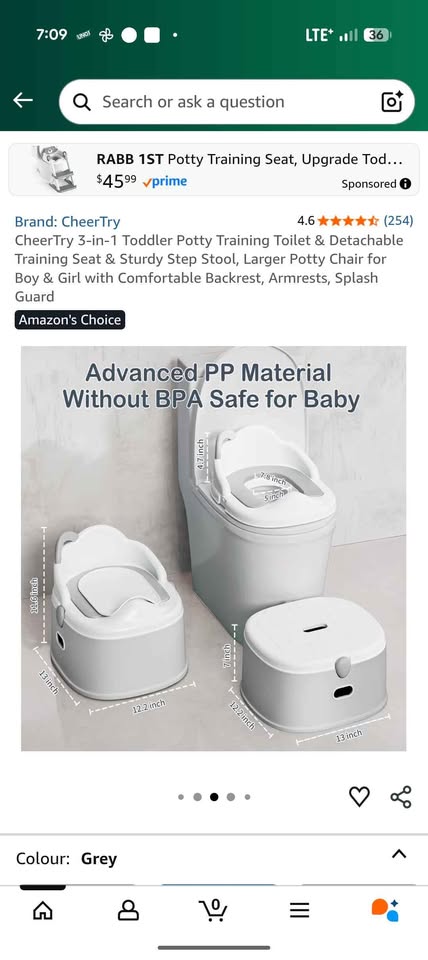 CheerTry 3-in-1 Toddler Potty Training Toilet - photo 2