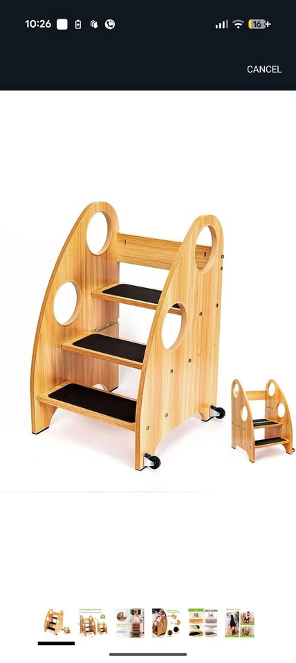 Toddler Step Stool for Kitchen and Bathroom