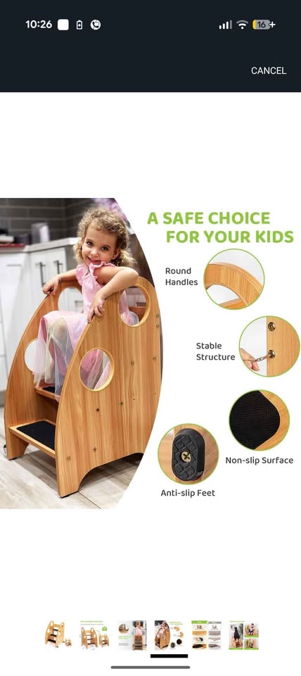 Toddler Step Stool for Kitchen and Bathroom - photo 2