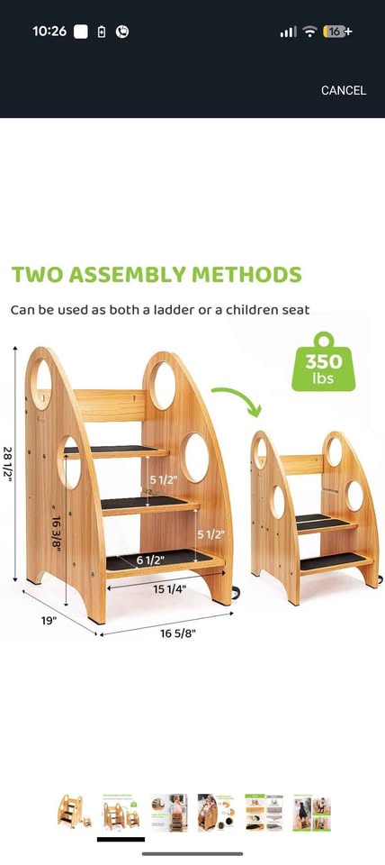 Toddler Step Stool for Kitchen and Bathroom - photo 4