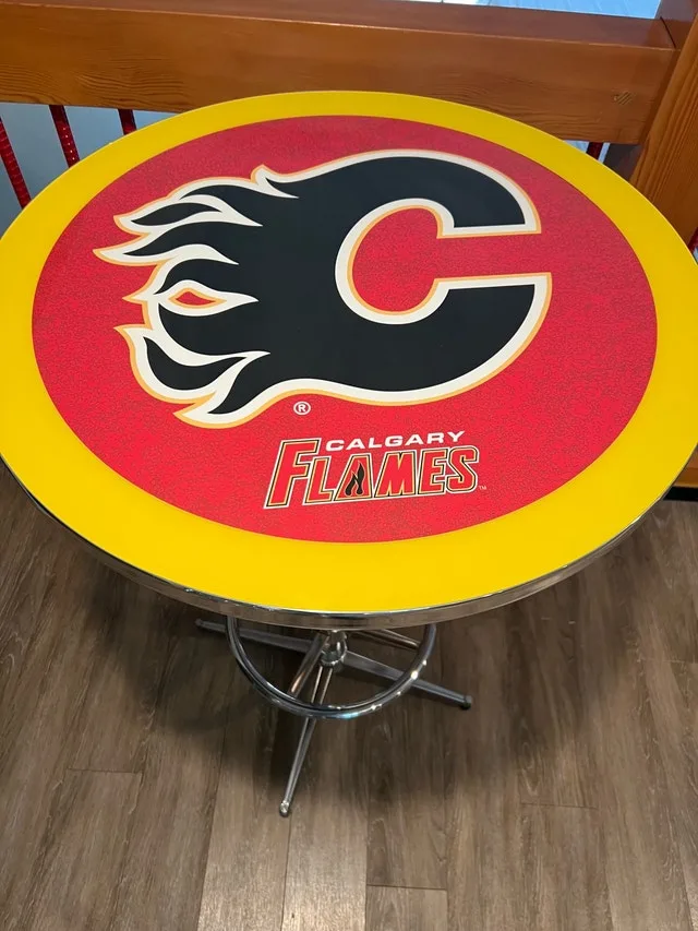 Calgary Flames Bar Table