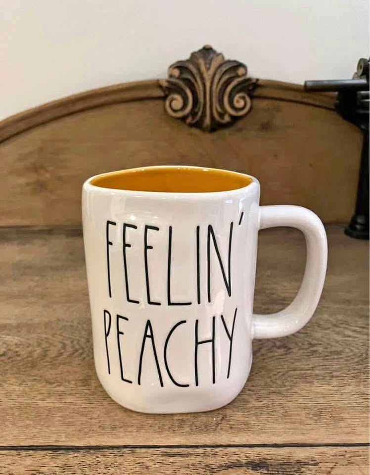 Rae Dunn Feelin' Peachy Double Sided Mug