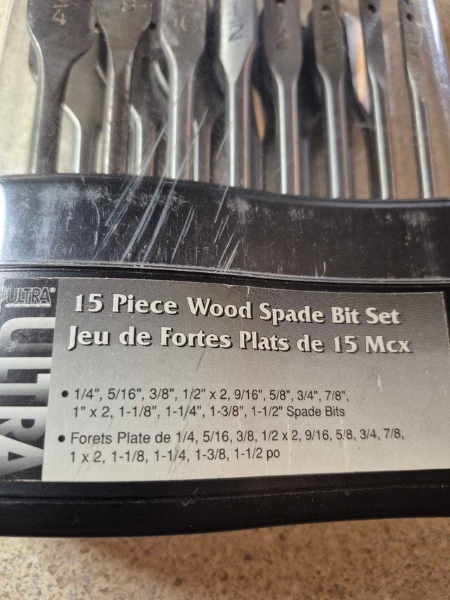 15 Piece Wood Spade Bit Set - photo 2