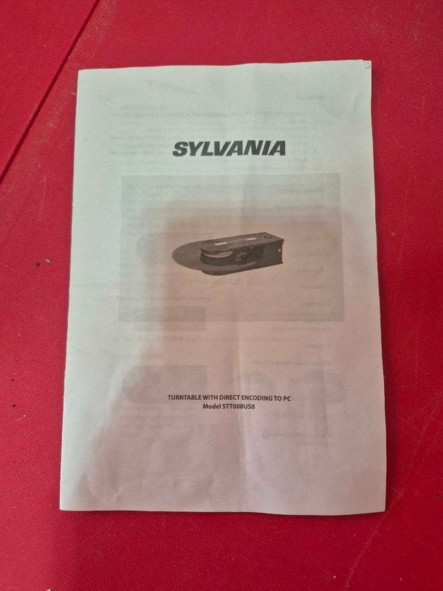 Sylvania 2 speed turntable - photo 5