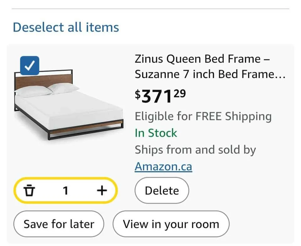 Queen size bed frame image indicator(2)