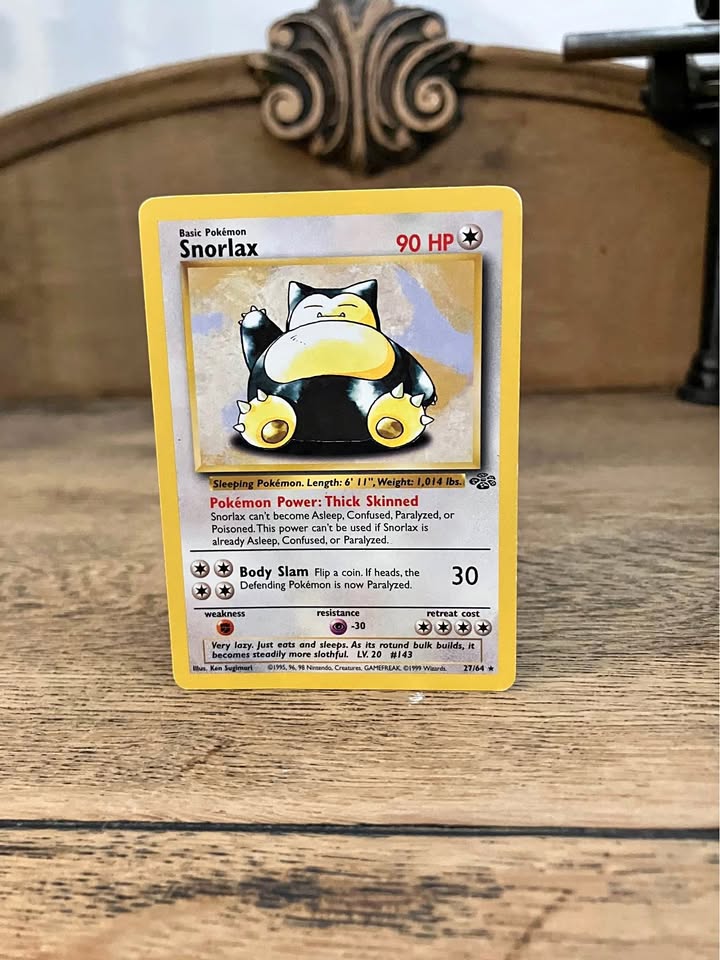 Snorlax - Pokemon TCG Card - Jungle - 27/64 - 1999