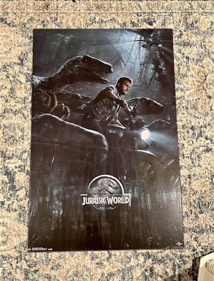 Jurassic World Movie Poster Placard - 34" x 22" 1/3" thick