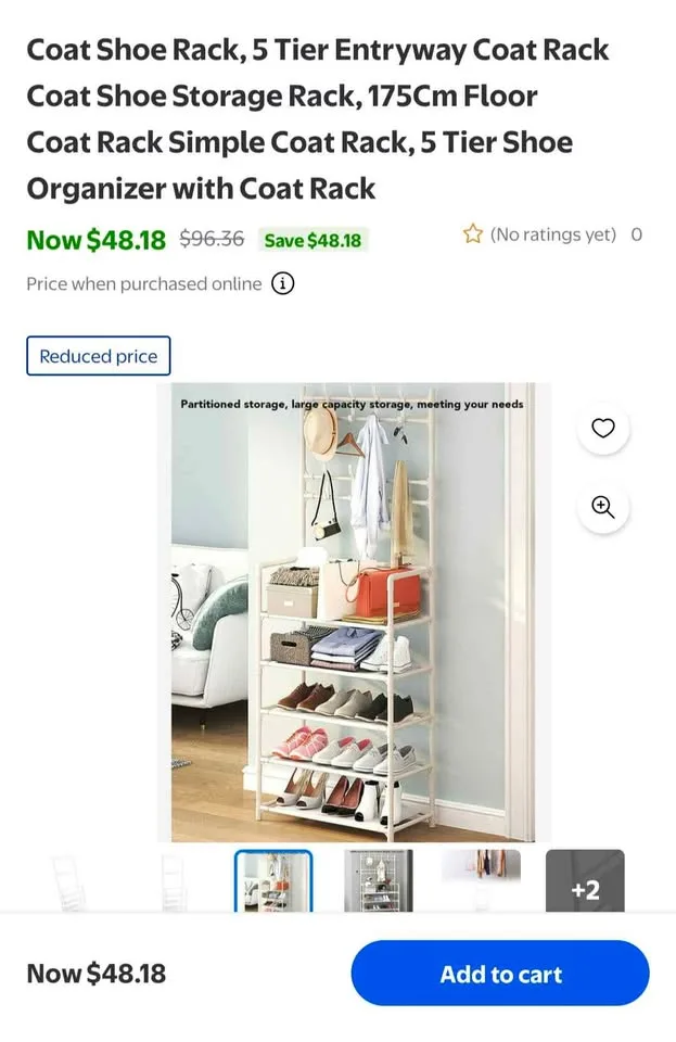 Coat & Shoe Rack – 5-Tier Organizer + Tall Stand | Only few left image indicator(2)