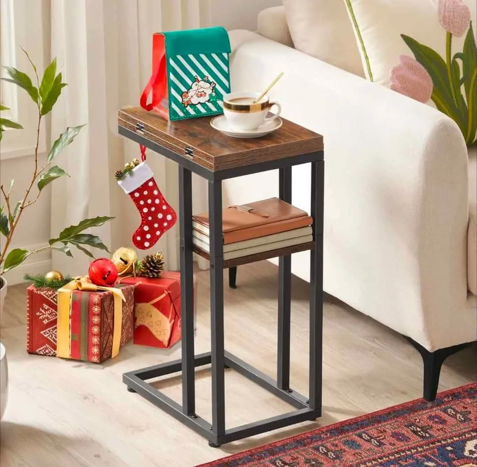 Foldable End Table – C-Shaped Snack & Side Table 🔥BRAND NEW image indicator(3)