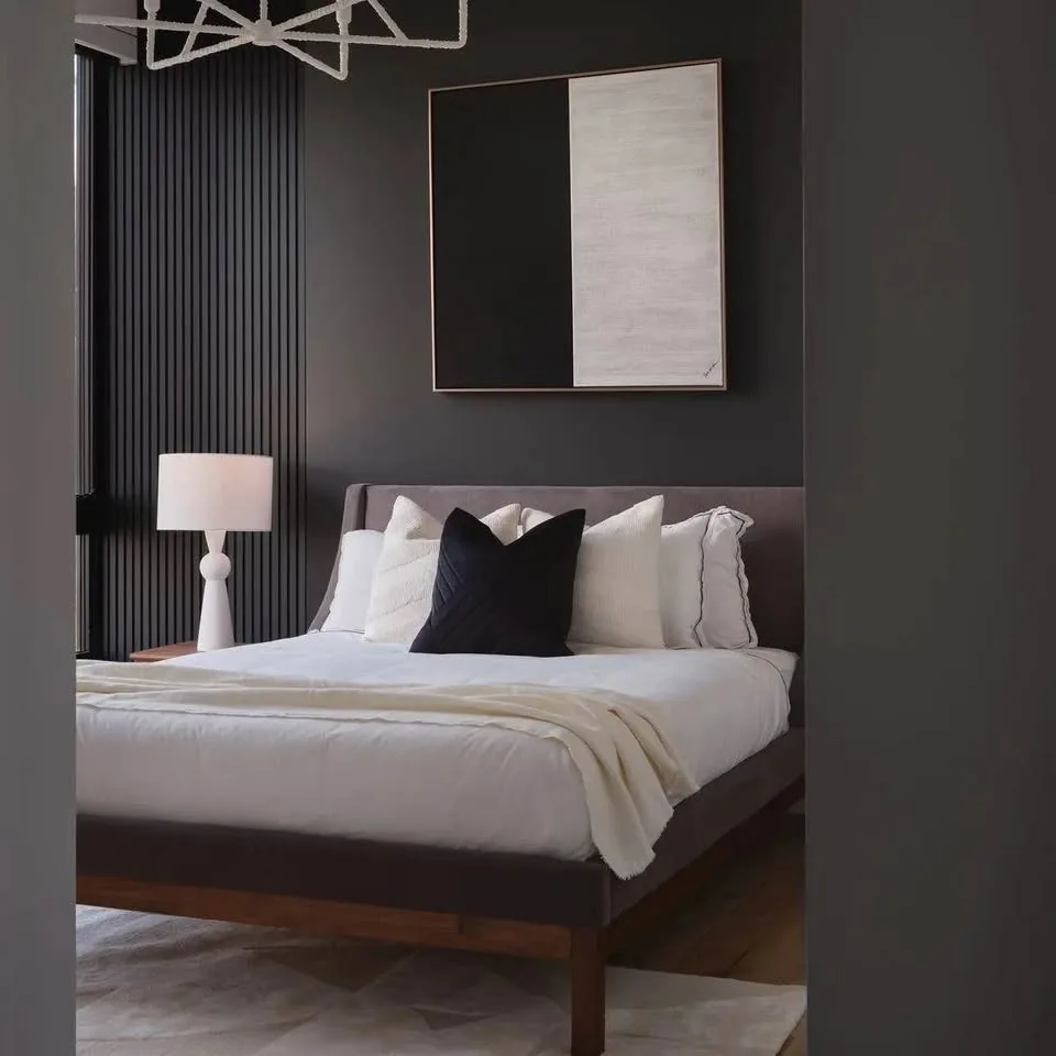 Black-and-white textured canvas art, Gobi by Arren image indicator(10)