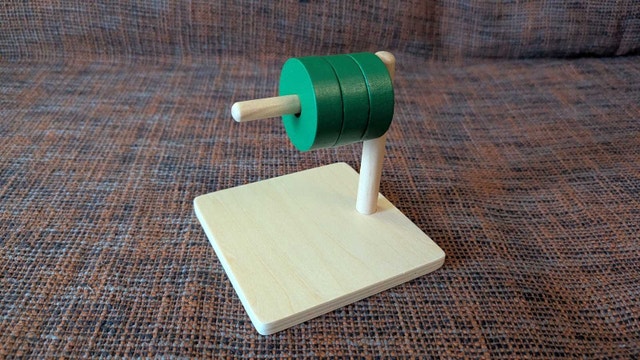 Montessori Discs on Horizontal Dowel