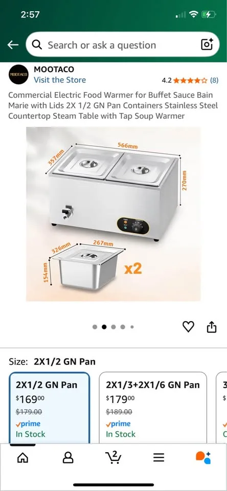 Commercial food warmer image indicator(5)