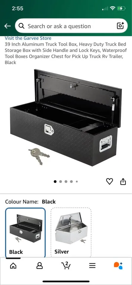 Truck bed tool box image indicator(3)