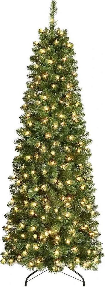7ft Artificial Slim Pencil Christmas Tree