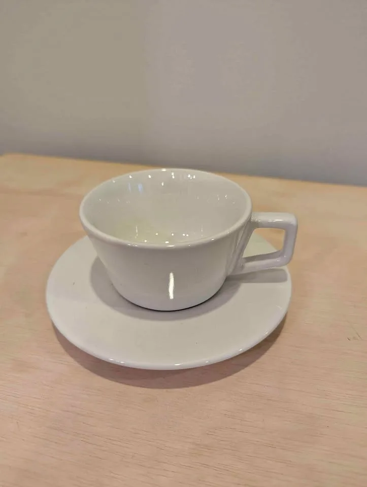 Created Co cappuccino 6oz cups and saucers set of four